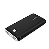 AUKEY Power Bank 20000mAh 2 USB Ports mit AiPower Technologie für iPhone, iPad, iTouch, Andriod Phone und andere (Schwarz)