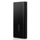 Externer Akku, Swees® 20000mAh Dual USB Ausgang Portable Power Bank Externer Akku Ladegerät für iPhone 6/5/4, iPad, iPod, Samsung Geräte, Smartphones, Tablet-PC (Schwarz)