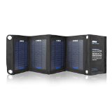 Anker® 14W 5V / 2A Dual-Port Tragbares Faltbares Outdoor Solar Ladegerät Charger mit PowerIQ™ Technologie für 5V USB-Lade-Devices, GPS, iPhone, iPad, Android Phones und Android Tablets