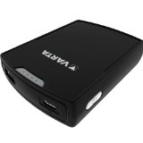 Varta 2 in 1 Powerpack & Charger - wiederaufladbar und universell einsetzbar - mit mehreren Batteriesystemen kompatibel (Alkaline, NiMH oder Lithium) - MFI zertifiziert - Inklusive Micro USB Lade- und Daten-Kabel + 4x High Energy AA Batterien für bis zu 7 Stunden Sprechzeit