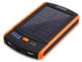 XTPower® MP-S6000 Solar Powerbank - mobiler externer USB Solarakku Ladegerät mit 6000mAh - 2 USB 2.1A