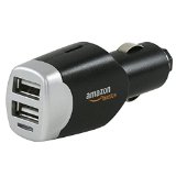 AmazonBasics Dual-USB-Kfz-Ladegerät, für Apple- und Android-Geräte, 4,0 A