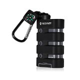 TeckNet® Powerbank 9000mAH wasserdicht Staubdichte und Stoßfeste IP67 geprüft tragbarer USB Externer Akku Ladegerät mit eingebauter LED Taschenlampe | enorme Kapazität | 2A Ladeeingang für Apple iPhone Samsung Galaxy Tab/ iPad/ 5V Tablet PCs Android/ Windows Smartphones