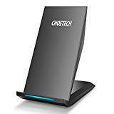 Fast Wireless Charger, CHOETECH Qi Wireless Schnellladegerät für Samsung Galaxy S8, S8 Plus, Note 8, iPhone X, iPhone 8/8 Plus, S7, S7 Edge/S6 Edge Plus, Note 5 und andere Qi-fähige Geräte