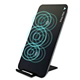 Fast Wireless Charger, Herhea 3-Coil Qi Wireless Ladegerät 3 Spulen Kabellose 2 in 1 Induktive Ladestation mit iPhone 8 / 8 Plus / X, Samsung Galaxy S9/S9 Plus Note 8 / S8/ S8 plus/ S7 / S7 Edge Alle QI - fähigen Geräten.