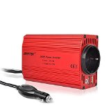 BESTEK KFZ 300W Wechselrichter 12V auf 230V mit 2 USB Anschlüsse und Zigarettenanzünder Stecker, Eurosteckdose