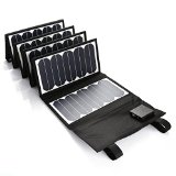 Poweradd 60W Faltbar Solar Panel Solarladegerät mit USB und DC Anschlüsse für Handys, Tablets, Laptop und Bleiakku